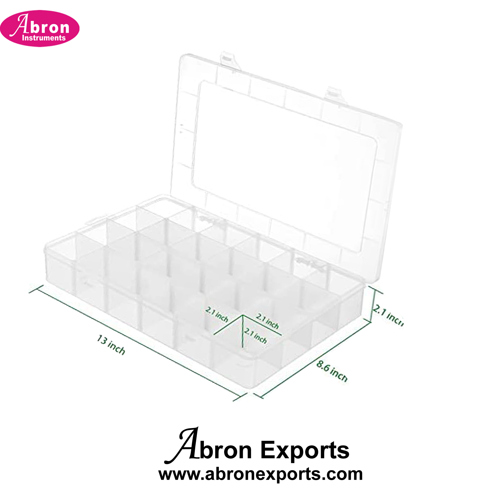 Cell Culture Magenta Cell Tray 24 Cells Ractangular With Top Lid Hinged 10pc Abron AC-544M24B 